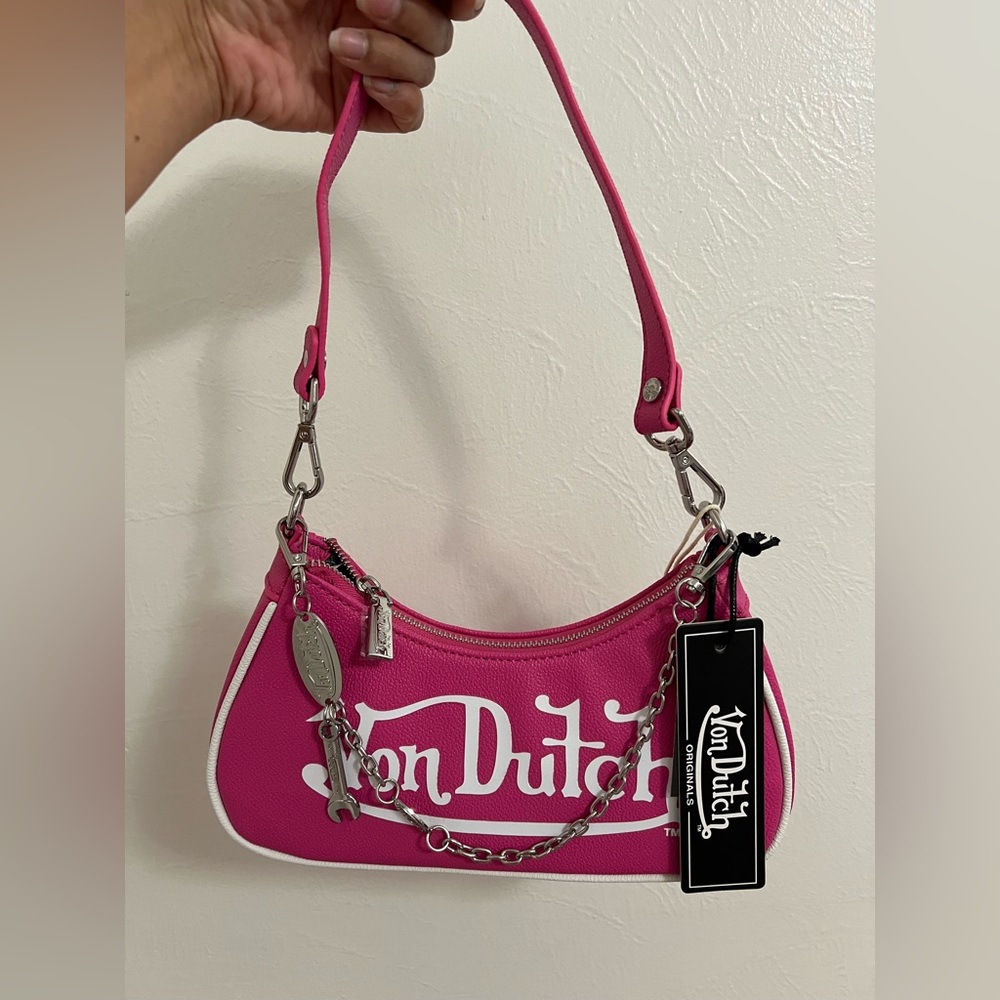 Von Dutch Pink Shoulder Bag